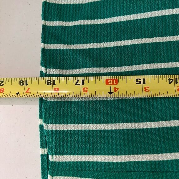 Charming Charlie Green and white striped top - Picture 11 of 11